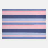 カラフル織ストライプの地アートラッピング紙シート ラッピングペーパーシート (正面)