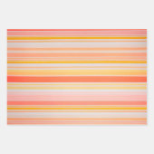 カラフル織ストライプの地アートラッピング紙シート ラッピングペーパーシート (正面)
