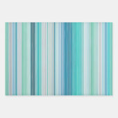 カラフル織ストライプの地アートラッピング紙シート ラッピングペーパーシート (正面2)