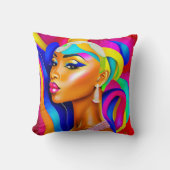 カラフル美しい クッション (正面)