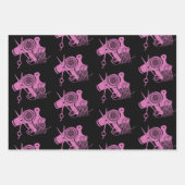 カラフル美容師収集 ラッピングペーパーシート (正面)