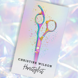 カラフル美容用鋏のロゴ 名刺