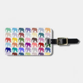 カラフル群れ ラゲッジタグ (正面横)