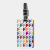 カラフル群れ ラゲッジタグ (正面縦)