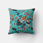 カラフル羽 クッション (裏面)