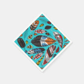 カラフル羽 スタンダードカクテルナプキン (角)