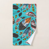 カラフル羽 バスタオルセット (ハンドタオル)