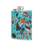 カラフル羽 フラスク (左)