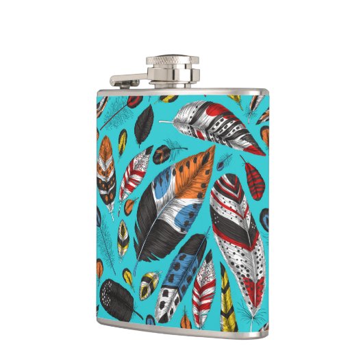 カラフル羽 フラスク (左)