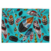 カラフル羽 ラージペーパーバッグ (裏面)