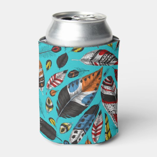 カラフル羽 缶クーラー (缶正面)
