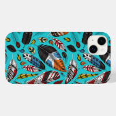 カラフル羽 Case-Mate iPhoneケース (裏面 (横))