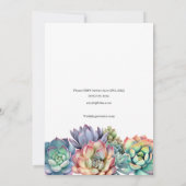 カラフル肉結婚質 招待状 (裏面)