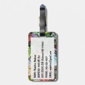 カラフル肉 ラゲッジタグ (裏面縦)