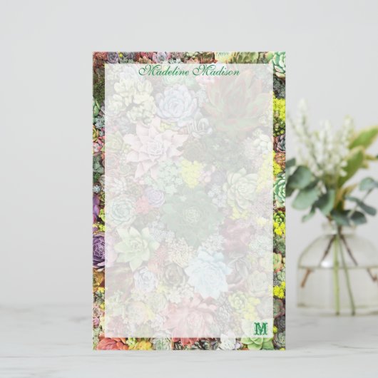 カラフル肉 便箋 (スタンド正面)