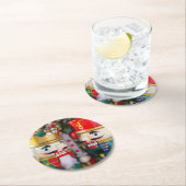 カラフル胡桃 ラウンドペーパーコースター (インサイチュ)