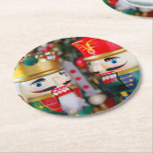 カラフル胡桃 ラウンドペーパーコースター (アングル)