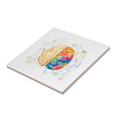 カラフル脳 – 科学と芸術 – 神経科学Ne タイル (側面)