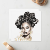 カラフル自信:女性アートの力ポップ・アートの強化 ノートカード (正面/裏面インサイチュ)