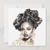 カラフル自信：女性アートの力ポップ・アートの強化 ノートカード (正面)