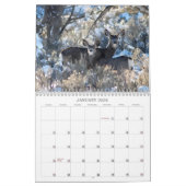 カラフル自然インプレッション水彩画 カレンダー (1月 2026)