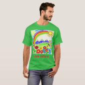 カラフル自然スケッチ自然愛好家 Tシャツ (正面フル)
