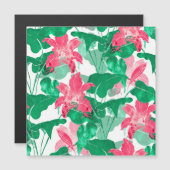 カラフル自然花葉模様 (正面/裏面)