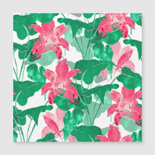 カラフル自然花葉模様 (正面)