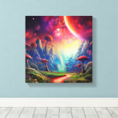 カラフル自然 キャンバスプリント (インサイチュ (ウッドフロア))