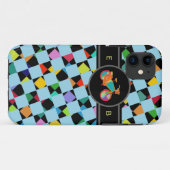 カラフル自転車の幾何学的パターン Case-Mate iPhoneケース (裏面(横))