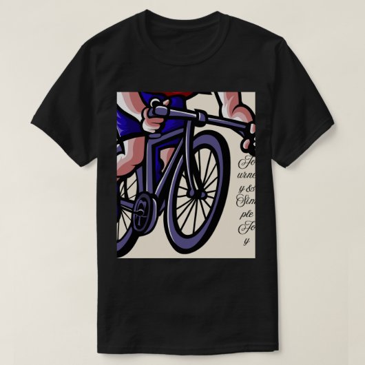 カラフル自転車アート - 楽しいライドと創造の自由 Tシャツ (デザイン正面)