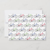 カラフル自転車カスタム用パーソナライズされたノートカード サンキューカード (裏面)