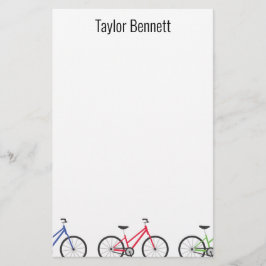 カラフル自転車カスタム用パーソナライズされた文具 便箋