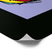 カラフル自転車用アートウォールデッキ ポスター (角)