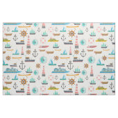 カラフル航海の模様 ファブリック (ファットクウォーター)