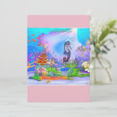 カラフル船パーソナライズされた乗り 招待状 (スタンド正面)