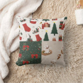 カラフル色と様々なクリスマス製品 クッション (ブランケット)
