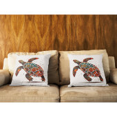 カラフル色彩の鮮やかカメ原生スタイル クッション