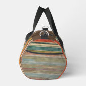 カラフル色彩の鮮やかストライプパーソナライズされた名 ダッフルバッグ (右)