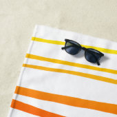 カラフル色彩の鮮やかストライプ ビーチタオル (インサイチュ)