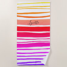 カラフル色彩の鮮やかストライプ