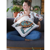 カラフル色彩の鮮やか亀のスタイル クッション