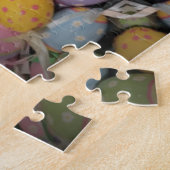 カラフル色彩の鮮やか卵 ジグソーパズル (側面)