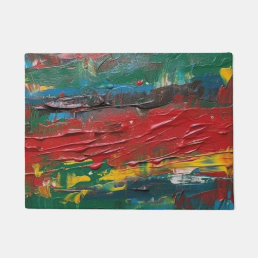 カラフル色彩の鮮やか ドアマット (正面)