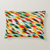 カラフル色数々の抽象芸術模様 アクセントクッション (裏面)