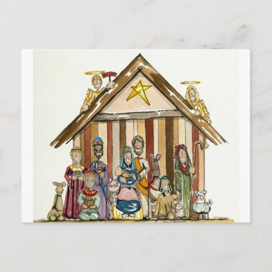 カラフル色絵はがき ポストカード (正面)