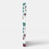 カラフル花の花のパーソナライズされた名前 iPhoneケース (右側面)