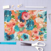 カラフル花びらと花フローラ切り離し 薄葉紙 (クラフト)