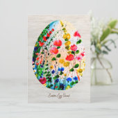 カラフル花イースターエッグ狩りブランチ 招待状 (スタンド正面)