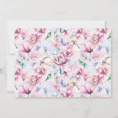 カラフル花イースターブランチ&エッグ狩り 招待状 (裏面)